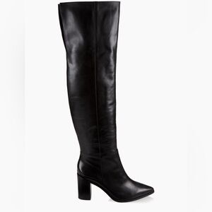 Schutz Mikki Leather Over-the-Knee Boots size 8 black